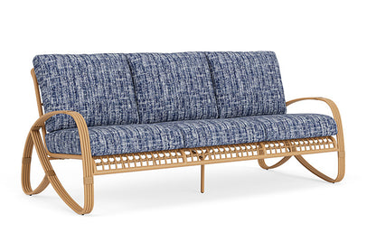 Lloyd Flanders - Riviera Sofa In Camel Finish With Visions Cobalt Fabric - 278055152683 view 1