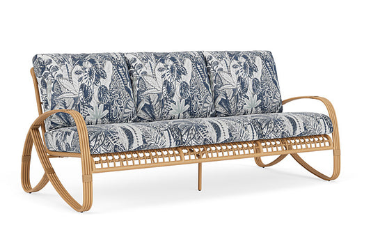 Lloyd Flanders - Riviera Sofa In Camel Finish With Wayfarer Mist Fabric - 2780551522074 view 1