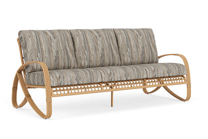 Lloyd Flanders - Riviera Sofa In Camel Finish With Woodgrain Ash Fabric - 278055152723 view 1