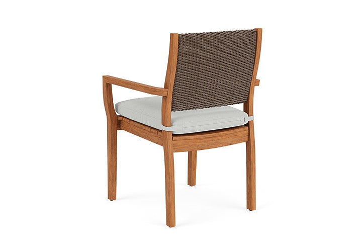 Lloyd Flanders - Teak Loom Back Teak Dining Armchair In Bark Finish With Bright Side Fog Fabric - 2862010082012 view 2