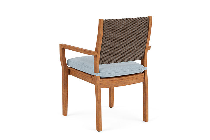 Lloyd Flanders - Teak Loom Back Teak Dining Armchair In Bark Finish With Unearth Dew Fabric - 2862010082084 view 2