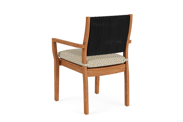Lloyd Flanders - Teak Loom Back Teak Dining Armchair In Ebony Finish With Bebot Sisal Fabric - 2862010132048 view 2