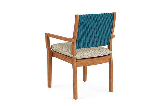 Lloyd Flanders - Teak Loom Back Teak Dining Armchair In Peacock Finish With Bebot Sisal Fabric - 2862010442048 view 2