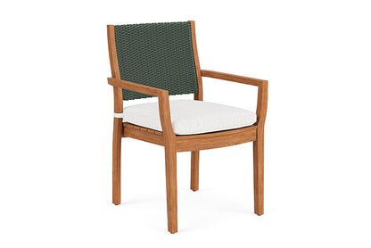 Lloyd Flanders - Teak Loom Back Teak Dining Armchair In Spruce Finish With Friendly Natural Fabric - 2862010302042 view 1