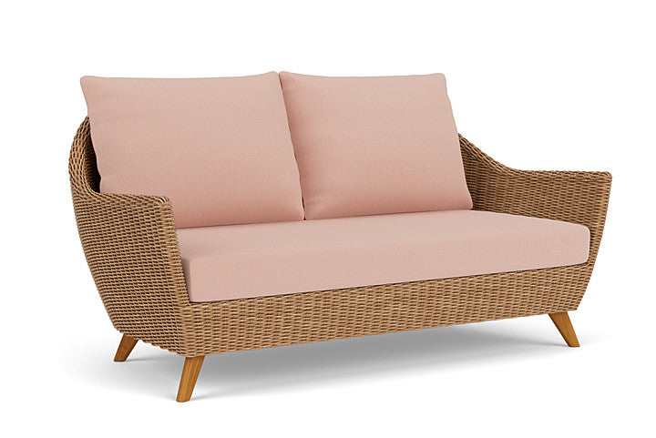 Lloyd Flanders - Tobago Loveseat In Hyacinth Finish With Azulu Clay Fabric - 4260500932033 view 1