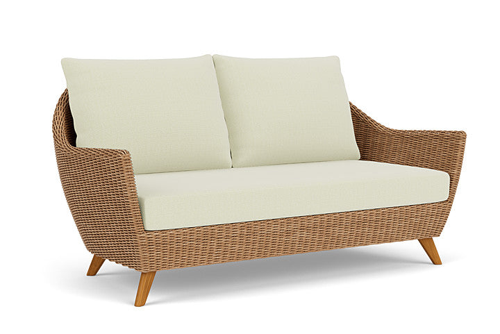 Lloyd Flanders - Tobago Loveseat In Hyacinth Finish With Bamboo Bay Meadow Fabric - 4260500932060 view 1