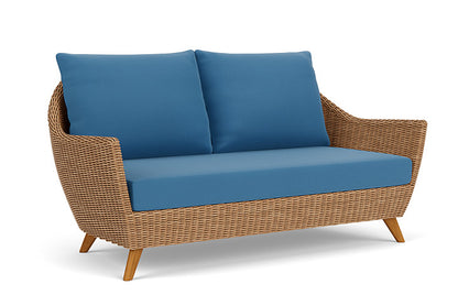 Lloyd Flanders - Tobago Loveseat In Hyacinth Finish With Bamboo Bay Sky Fabric - 4260500932007 view 1