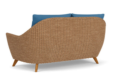 Lloyd Flanders - Tobago Loveseat In Hyacinth Finish With Bamboo Bay Sky Fabric - 4260500932007 view 2