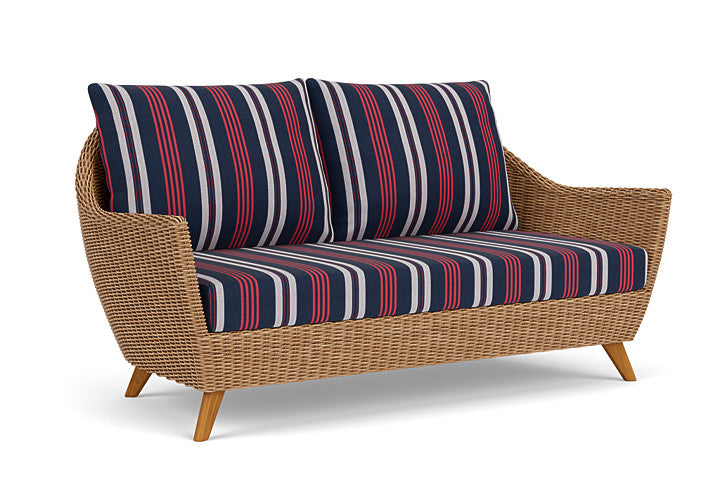 Lloyd Flanders - Tobago Loveseat In Hyacinth Finish With Berkely Hall Navy Fabric - 4260500932063 view 1