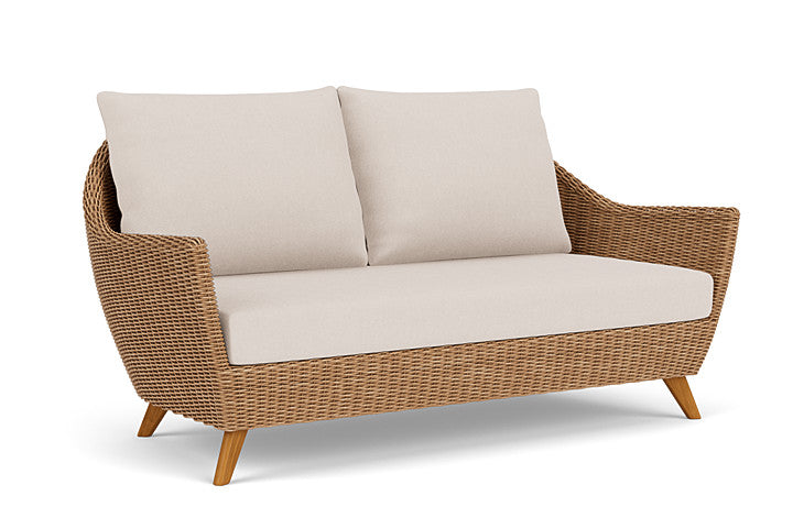 Lloyd Flanders - Tobago Loveseat In Hyacinth Finish With Canvas Birds Eye Fabric - 426050093937 view 1