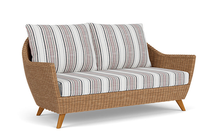 Lloyd Flanders - Tobago Loveseat In Hyacinth Finish With Deering Cadet Fabric - 4260500932047 view 1