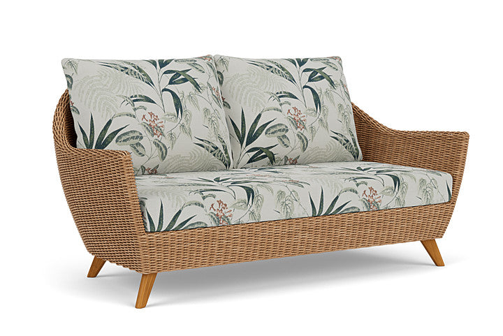 Lloyd Flanders - Tobago Loveseat In Hyacinth Finish With Delicate Botanical Sage Fabric - 4260500932075 view 1