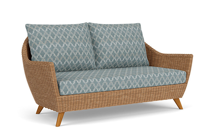 Lloyd Flanders - Tobago Loveseat In Hyacinth Finish With Luna Mist Fabric - 4260500932070 view 1
