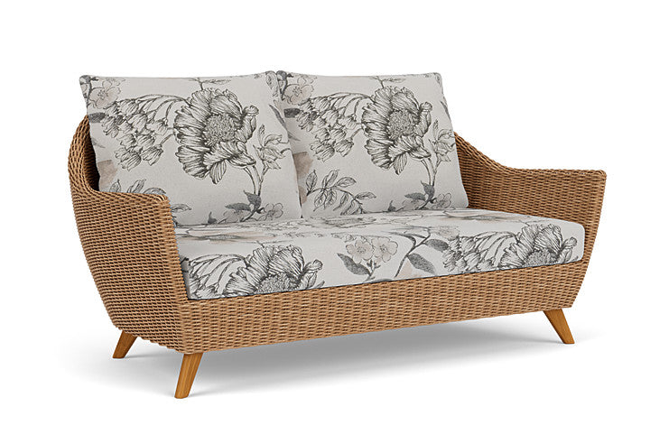 Lloyd Flanders - Tobago Loveseat In Hyacinth Finish With Serena Floral Dove Fabric - 4260500932077 view 1