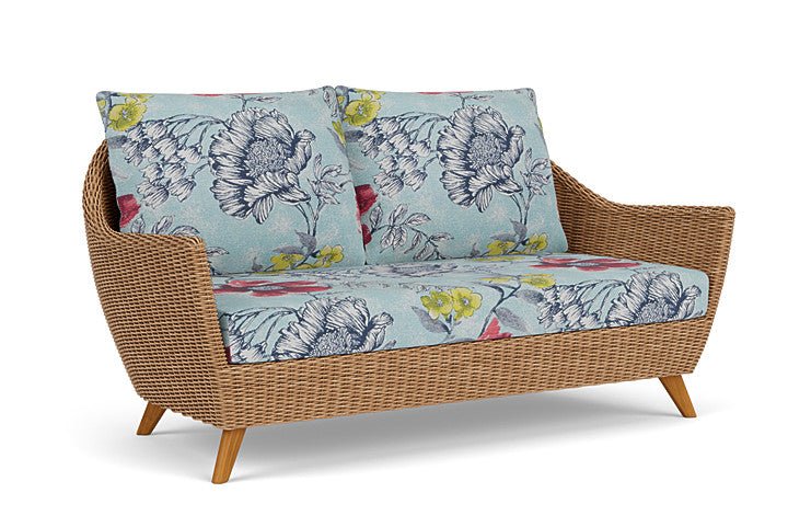 Lloyd Flanders - Tobago Loveseat In Hyacinth Finish With Serena Floral Meadow Fabric - 4260500932079 view 1