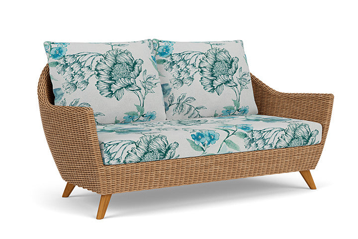 Lloyd Flanders - Tobago Loveseat In Hyacinth Finish With Serena Floral Mist Fabric - 4260500932078 view 1