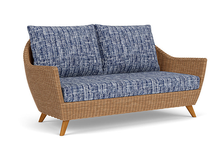 Lloyd Flanders - Tobago Loveseat In Hyacinth Finish With Visions Cobalt Fabric - 426050093683 view 1