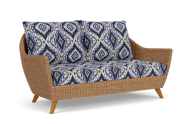 Lloyd Flanders - Tobago Loveseat In Hyacinth Finish With Yoko Mediterranean Fabric - 426050093705 view 1