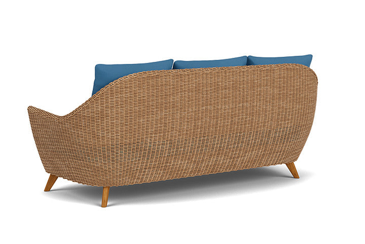 Lloyd Flanders - Tobago Sofa In Hyacinth Finish With Bamboo Bay Sky Fabric - 4260550932007 view 2