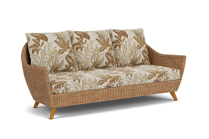 Lloyd Flanders - Tobago Sofa In Hyacinth Finish With Botanic Willow Fabric - 426055093164 view 1