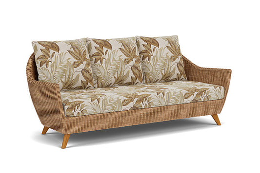 Lloyd Flanders - Tobago Sofa In Hyacinth Finish With Botanic Willow Fabric - 426055093164 view 1
