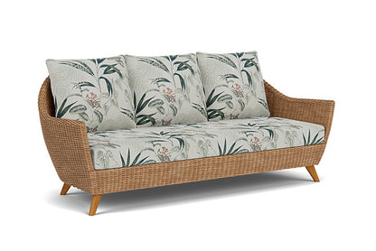 Lloyd Flanders - Tobago Sofa In Hyacinth Finish With Delicate Botanical Sage Fabric - 4260550932075 view 1