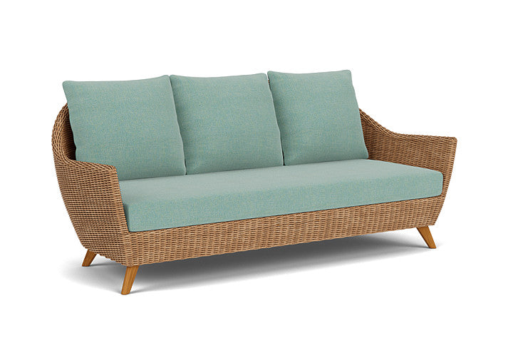 Lloyd Flanders - Tobago Sofa In Hyacinth Finish With Pavian Pool Fabric - 4260550932045 view 1
