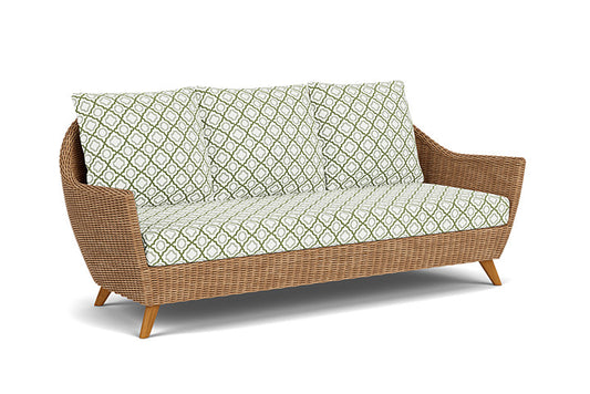 Lloyd Flanders - Tobago Sofa In Hyacinth Finish With Savannah Green Fabric - 4260550932064 view 1
