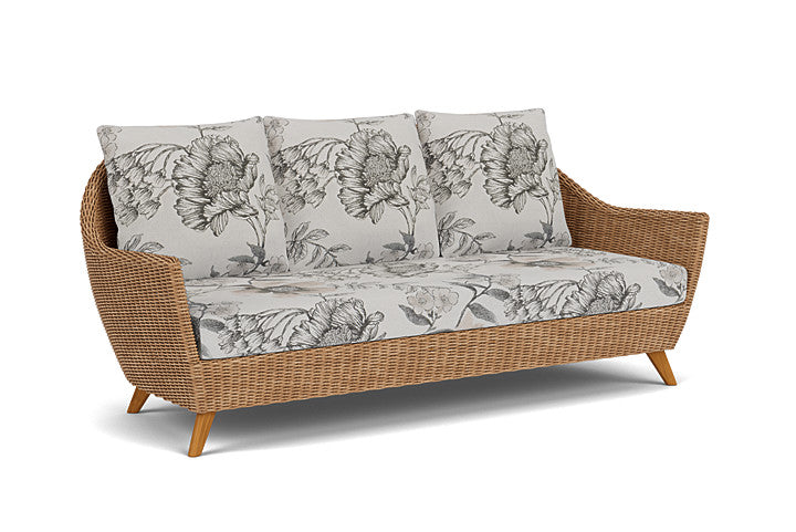 Lloyd Flanders - Tobago Sofa In Hyacinth Finish With Serena Floral Dove Fabric - 4260550932077 view 1