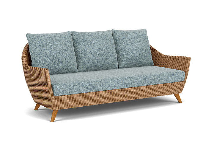 Lloyd Flanders - Tobago Sofa In Hyacinth Finish With Serene Ocean Fabric - 4260550932032 view 1