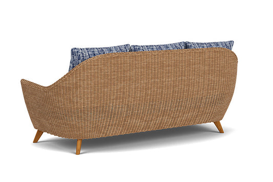 Lloyd Flanders - Tobago Sofa In Hyacinth Finish With Visions Cobalt Fabric - 426055093683 view 2