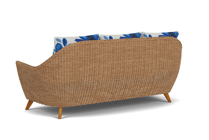 Lloyd Flanders - Tobago Sofa In Hyacinth Finish With Watercolor Blossom Capri Fabric - 426055093672 view 2