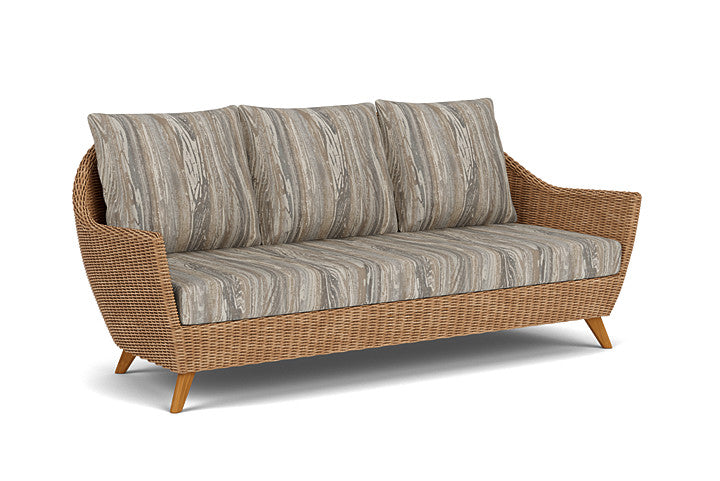 Lloyd Flanders - Tobago Sofa In Hyacinth Finish With Woodgrain Ash Fabric - 426055093723 view 1