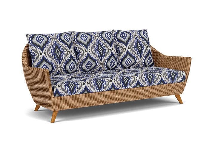 Lloyd Flanders - Tobago Sofa In Hyacinth Finish With Yoko Mediterranean Fabric - 426055093705 view 1