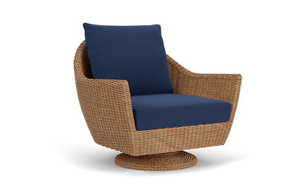 Lloyd Flanders - Tobago Swivel Rocker Lounge Chair In Hyacinth Finish With Beach Navy Fabric - 4260810932013 view 1