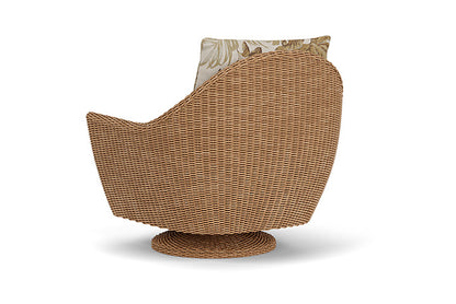 Lloyd Flanders - Tobago Swivel Rocker Lounge Chair In Hyacinth Finish With Botanic Willow Fabric - 426081093164 view 2