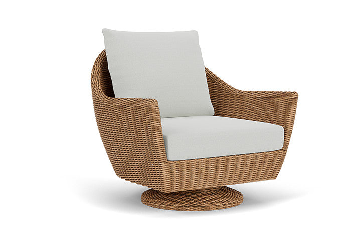 Lloyd Flanders - Tobago Swivel Rocker Lounge Chair In Hyacinth Finish With Bright Side Fog Fabric - 4260810932012 view 1