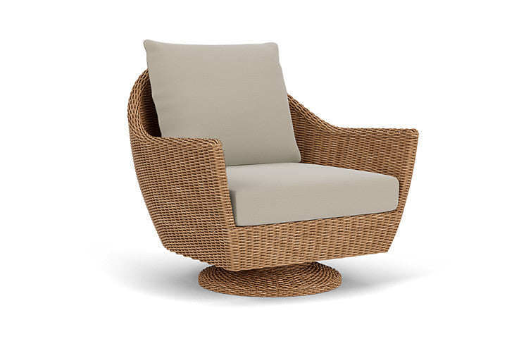Lloyd Flanders - Tobago Swivel Rocker Lounge Chair In Hyacinth Finish With Callen Driftwood Fabric - 4260810932023 view 1