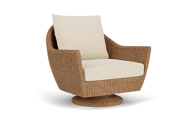 Lloyd Flanders - Tobago Swivel Rocker Lounge Chair In Hyacinth Finish With Callen Pearl Fabric - 4260810932021 view 1