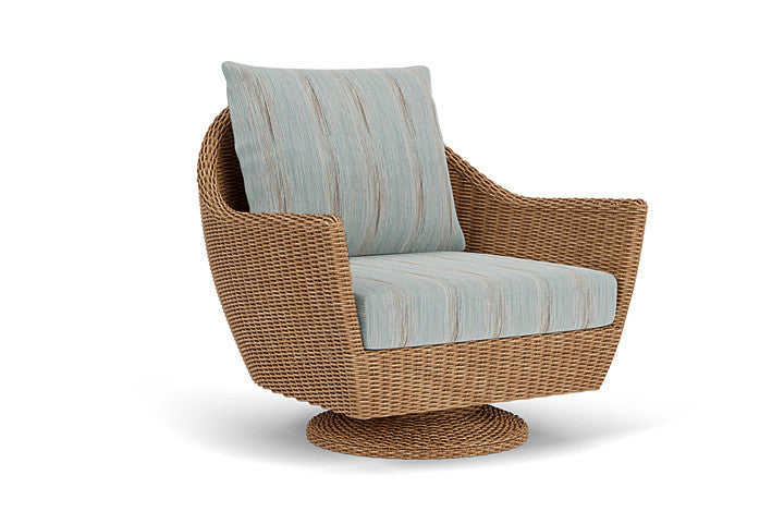 Lloyd Flanders - Tobago Swivel Rocker Lounge Chair In Hyacinth Finish With Colorwave Mist Fabric - 4260810932072 view 1