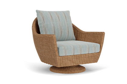 Lloyd Flanders - Tobago Swivel Rocker Lounge Chair In Hyacinth Finish With Colorwave Mist Fabric - 4260810932072 view 1