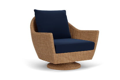 Lloyd Flanders - Tobago Swivel Rocker Lounge Chair In Hyacinth Finish With Decorline Navy Fabric - 4260810932019 view 1