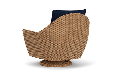 Lloyd Flanders - Tobago Swivel Rocker Lounge Chair In Hyacinth Finish With Decorline Navy Fabric - 4260810932019 view 2
