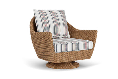 Lloyd Flanders - Tobago Swivel Rocker Lounge Chair In Hyacinth Finish With Deering Cadet Fabric - 4260810932047 view 1