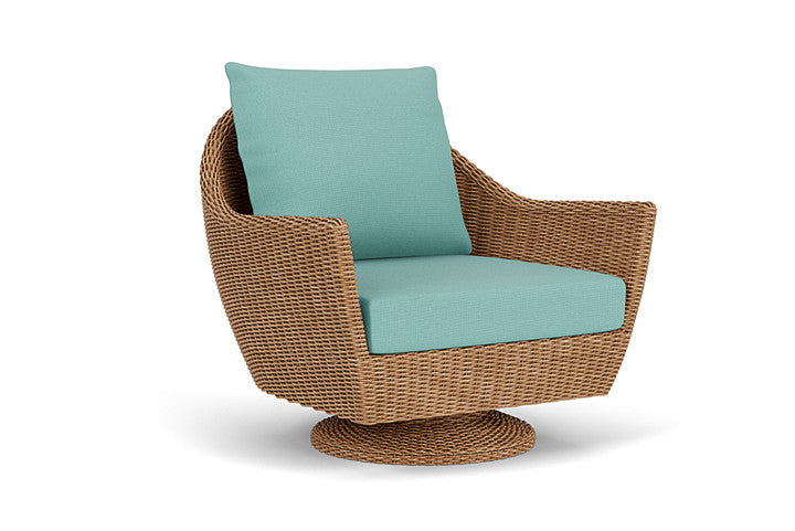 Lloyd Flanders - Tobago Swivel Rocker Lounge Chair In Hyacinth Finish With Fife Aruba Fabric - 426081093748 view 1