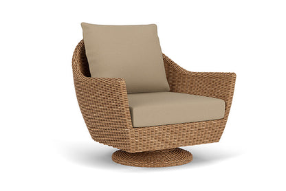 Lloyd Flanders - Tobago Swivel Rocker Lounge Chair In Hyacinth Finish With Fife Sahara Fabric - 426081093742 view 1