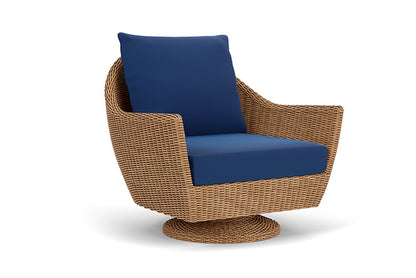 Lloyd Flanders - Tobago Swivel Rocker Lounge Chair In Hyacinth Finish With Flagship Lapis Fabric - 4260810931813 view 1