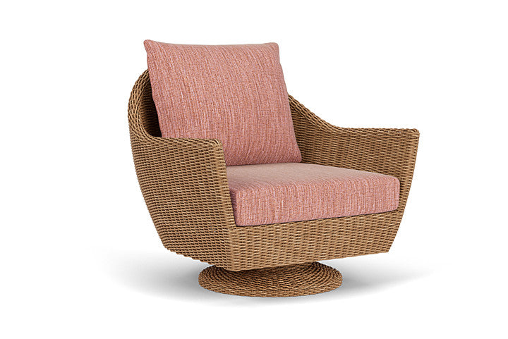 Lloyd Flanders - Tobago Swivel Rocker Lounge Chair In Hyacinth Finish With Friendly Carnival Fabric - 4260810932043 view 1
