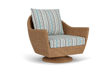Lloyd Flanders - Tobago Swivel Rocker Lounge Chair In Hyacinth Finish With Ilona Resort Fabric - 4260810932069 view 1