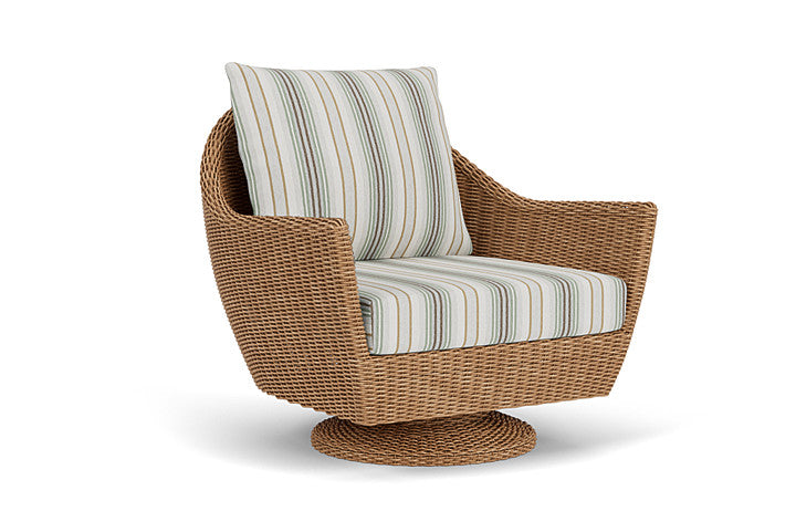 Lloyd Flanders - Tobago Swivel Rocker Lounge Chair In Hyacinth Finish With Jansen Eucalyptus Fabric - 4260810932061 view 1